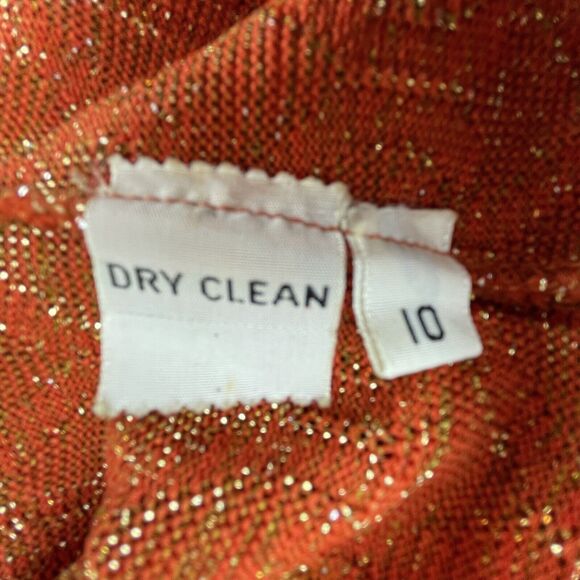 VTG Rona New York Knit Set Womens 10 Screen Worn Dress Skirt Suit Cardigan 60s - Picture 12 of 13